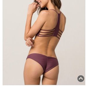 NWT Reversible Plum Bikini Bottoms